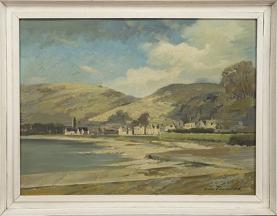 Lot 304 - LOCHSIDE VILLAGE, AN OIL BY SAM CHADWICK