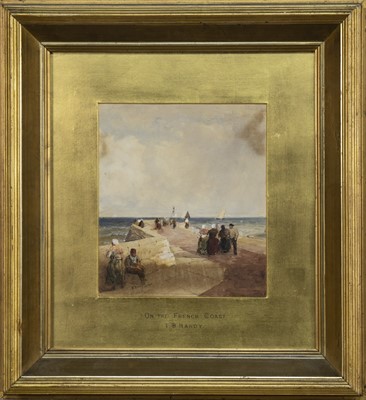 Lot 311 - ON THE FRENCH COAST, A WATERCOLOUR BY THOMAS BUSH HARDY