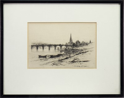 Lot 356 - PERTH BRIDGE, AN ETCHING BY SIR DAVID YOUNG CAMERON