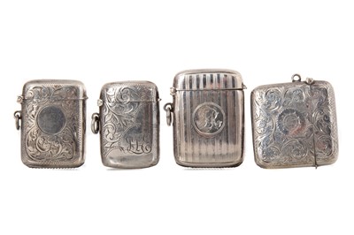 Lot 5 - EIGHT SILVER VESTA CASES