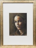 Lot 45 - ROS GREEN, THE POET'S WIFE oil on board,...