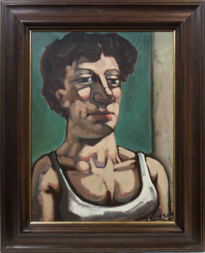 Lot 46 - * PETER HOWSON OBE, PORTRAIT OF THE ARTIST'S...