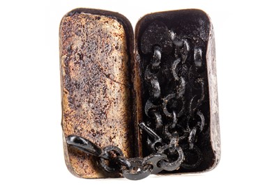 Lot 36 - A RARE AND UNUSUAL WATCH CHAIN PRODUCED FROM COAL