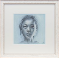 Lot 48 - ROS GREEN, CHINA GIRL oil on board, signed...