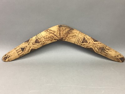 Lot 345 - AN AUSTRALIAN ABORIGINAL BOOMERANG