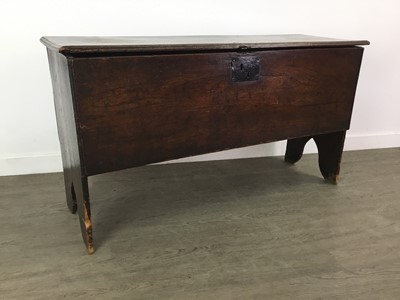 Lot 783 - A 17TH CENTURY OAK PLANK CHEST