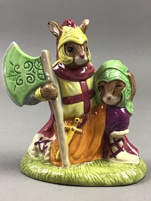 Lot 400 - FOUR ROYAL DOULTON 'BUNNYKINS' 'THE ARTHURIAN LEGENDS' FIGURES