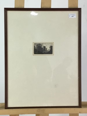 Lot 499 - BORTHWICK CASTLE, AN ETCHING