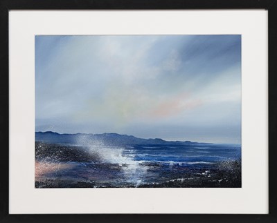 Lot 555 - SEASPRAY, AN OIL BY DARREN SCOTT