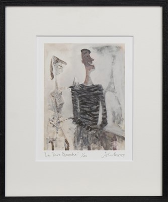 Lot 173 - LA RIVE GAUCHE, A SIGNED LIMITED EDITION PRINT BY JOHN BYRNE