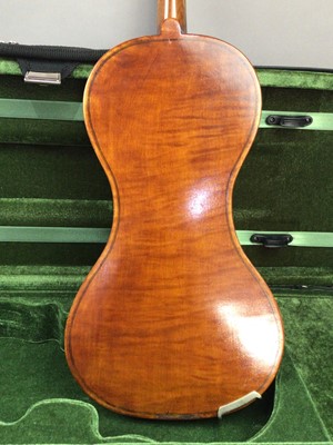 Lot 620 - A FULL SIZE CORNERLESS VIOLIN WITH GRAFTED NECK