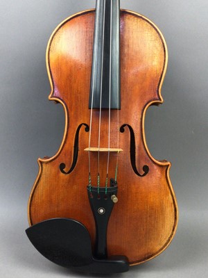 Lot 621 - A FULL SIZE GERMAN VIOLIN BY HOLM VIERTEL OF AACHEN