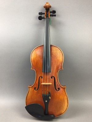 Lot 621 - A FULL SIZE GERMAN VIOLIN BY HOLM VIERTEL OF AACHEN