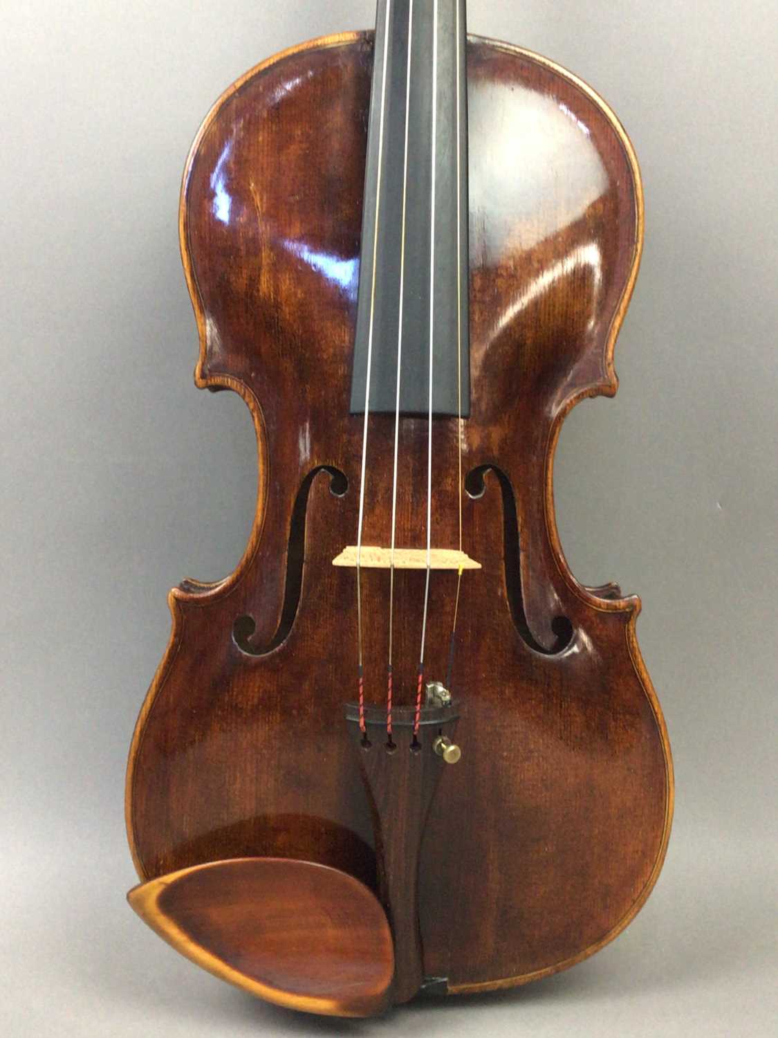Lot 632 - A FULL SIZE BOHEMIAN VIOLIN WITH REPAIR LABEL FOR B. PATOKA