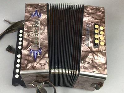 Lot 645 - A 1940S HOHNER DOUBLE-RAY BLACK DOT MELODEON