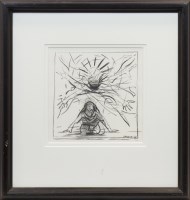 Lot 80 - * PETER HOWSON, ANNUNCIATION pencil on paper,...