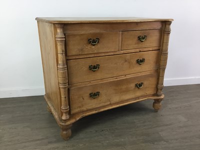 Lot 492 - A PINE CHEST OF DRAWERS