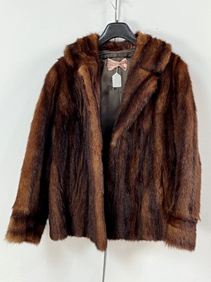 Lot 442 - A FUR JACKET AND COAT