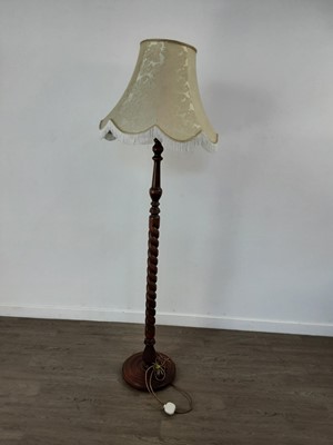 Lot 256 - A BARLEY TWIST STANDARD LAMP