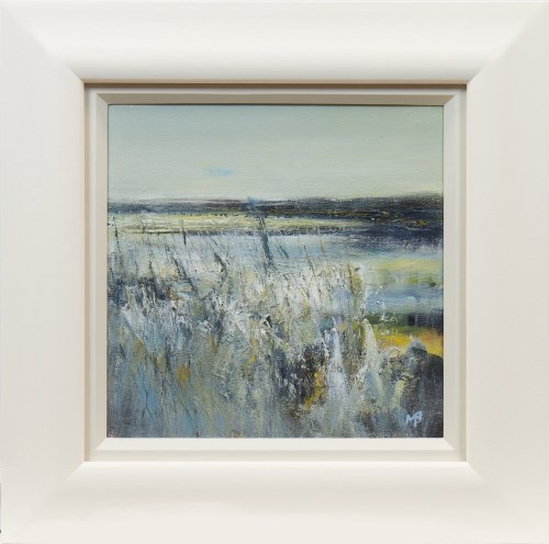 Lot 85 - MAY BYRNE, WINTER SKIES oil on board, signed...