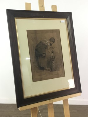 Lot 509 - A SIGNED MAGGIE BLAIR 1886 SKETCH OF A LADY