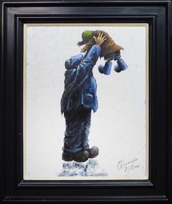 Lot 210 - HAPPY DAYS, AN OIL BY ALEXANDER MILLAR