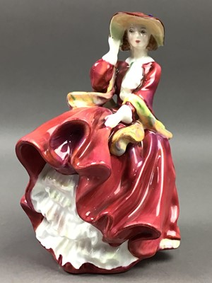 Lot 538 - A ROYAL DOULTON FIGURE OF 'TOP O THE HILL' AND THREE OTHERS