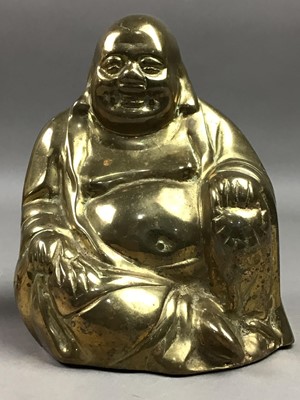 Lot 545 - FIVE CHINESE BUDDHA FIGURES AND OTHERS