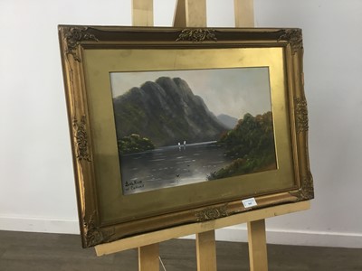 Lot 565 - LOCH NESS, A GOUACHE BY W. COLLINS