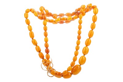 Lot 544 - TWO BEAD NECKLACES