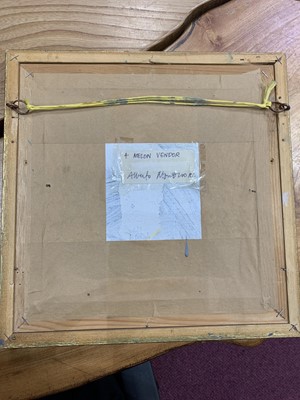 Lot 202 - MELON VENDOR, AN OIL BY ALBERTO MORROCCO