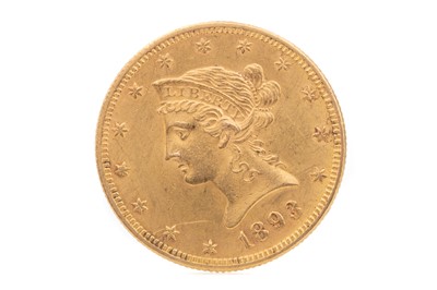 Lot 35 - US GOLD TEN DOLLAR COIN DATED 1893