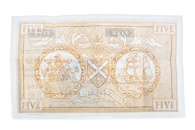 Lot 38 - THE BANK OF SCOTLAND FIVE POUND NOTE DATED 1960