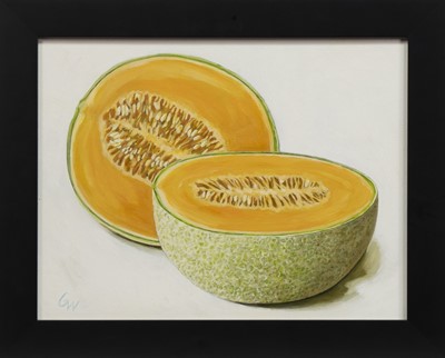 Lot 222 - CANTALOUPE I, AN OIL BY GAVIN SCOTT WEIR