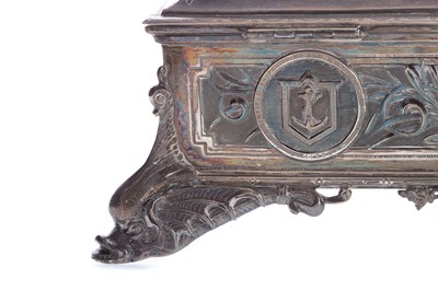 Lot 737 - HISTORICALLY IMPORTANT IVORY LAUNCHING MALLET AND SILVER CASKET FOR THE R.M.S. EMPRESS OF IRELAND