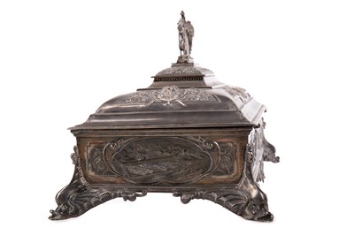 Lot 737 - HISTORICALLY IMPORTANT IVORY LAUNCHING MALLET AND SILVER CASKET FOR THE R.M.S. EMPRESS OF IRELAND