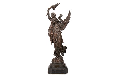 Lot 795 - CHARLES ANFRIE (FRENCH, 1833-1905), A BRONZE SCULPTURE OF ESPERANCE