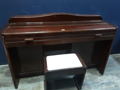 Lot 270A - AN EAVESSTAFF MAHOGANY MINI PIANO