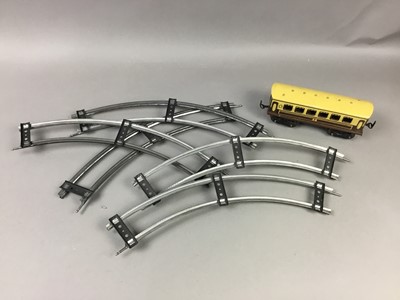 Lot 55 - A METTOY TIN PLATE CLOCK WORK TRAIN SET