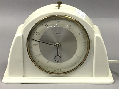 Lot 43 - TWO CARRIAGE CLOCKS AND TWO MANTEL CLOCKS