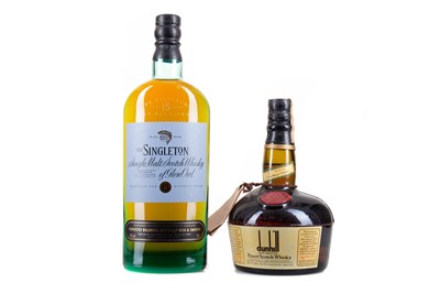 Lot 188 - SINGLETON OF GLEN ORD 15 YEAR OLD AND DUNHILL OLD MASTER 75CL