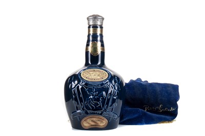 Lot 146 - CHIVAS ROYAL SALUTE 21 YEAR OLD SAPPHIRE DECANTER 75CL