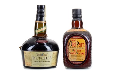 Lot 153 - DUNHILL OLD MASTERS 75CL AND GRAND OLD PARR DE LUXE 75CL