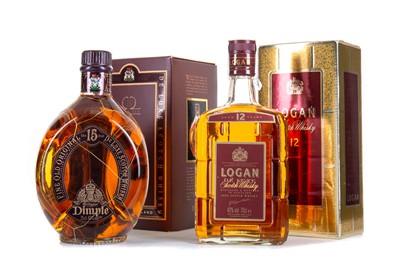 Lot 175 - DIMPLE 15 YEAR OLD 75CL AND LOGAN 12 YEAR OLD