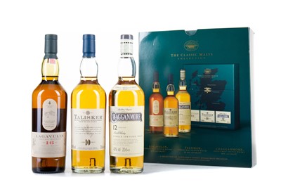 Lot 195 - CLASSIC MALTS COLLECTION 3 X 20CL