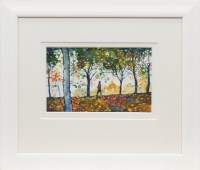 Lot 148 - BRYAN EVANS, AUTUMN TREES IN THE PARK...