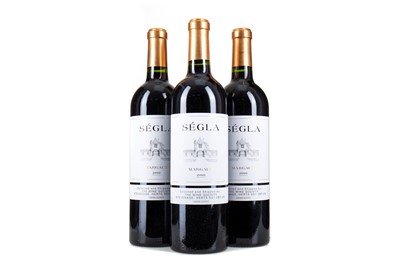 Lot 372 - 3 BOTTLES OF SEGLA 2010 MARGAUX
