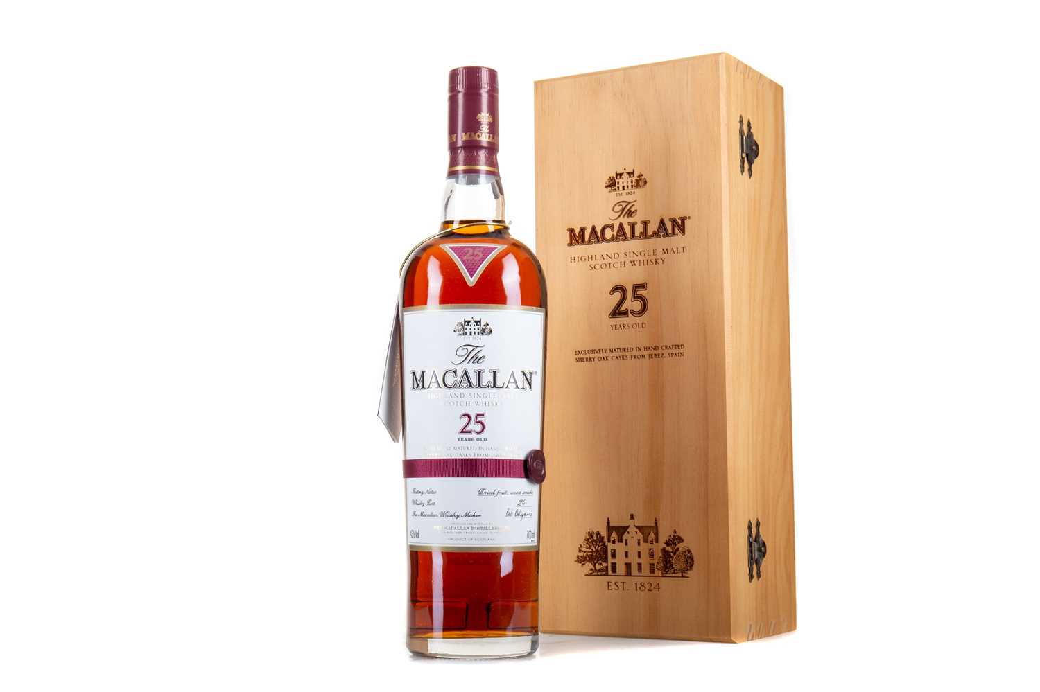 Macallan 25 Year Old Sherry Oak Single Malt Scotch