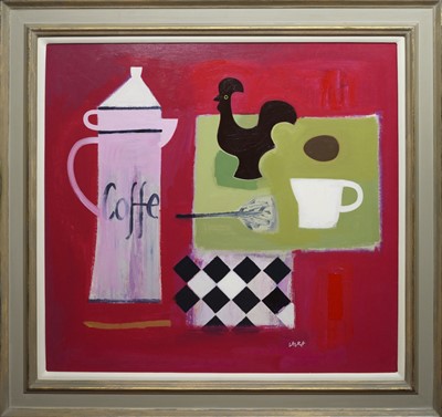 Lot 265 - BREAKFAST TABLE, AN ACRYLIC BY SIMON LAURIE