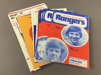 Lot 111 - A LOT OF RANGERS FOOTBALL MATCH PROGRAMMES